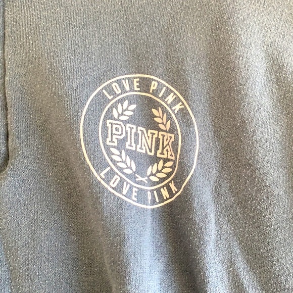 Pink Victoria’s crew neck half zip sweater - Picture 2 of 3